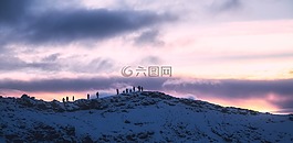冰島,日落,黃昏