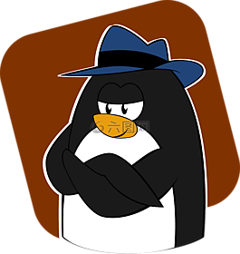 企鵝,動物,fedora