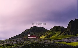 冰島,教堂,山