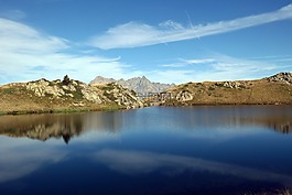 湖,阿爾卑斯山,山