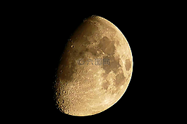 月球,夜,天空