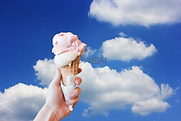 冰,牛奶冰淇淋,軟雪糕