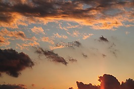 云,太陽能,夏天