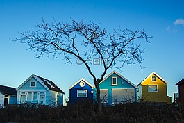 海景,小屋,節(jié)日