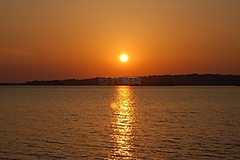 日落,瑞典,夏天