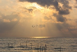 水,天空,夏
