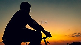 騎自行車,晚上,色彩繽紛云