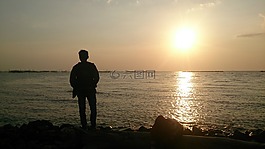 视图,太阳,水槽