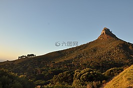 山,景觀,天空