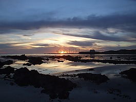 教堂,海,aberfraw