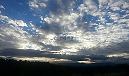 天空,云,cloudscape的