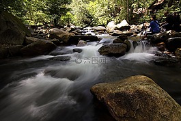 大瀑布,sekayu,景觀