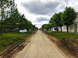 路徑,街,秋