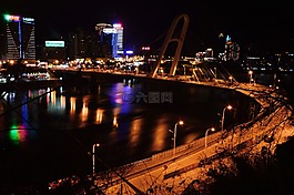 夜景,城市,城市夜景