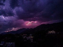 雷聲,閃電,風暴