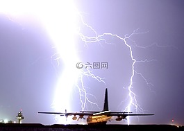 閃電,罷工,夜