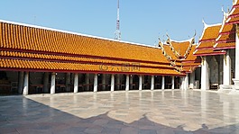 佛教寺院,寺,藍(lán)色的天空