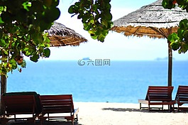海灘,海,海洋