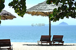 海灘,海,海洋
