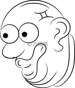光頭,臉,男子