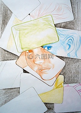 卡,童话故事,画