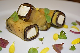 羊乳酪,食品,茄子