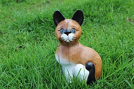 猫,数字,木