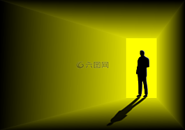 男子,陰影,側(cè)影