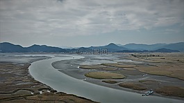 河,潮汐,黎明
