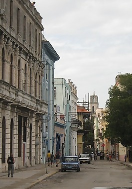 古巴,街,城市