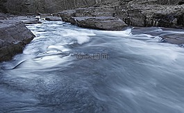 水,水景,巖