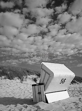 敘爾特島,沙灘椅,海灘