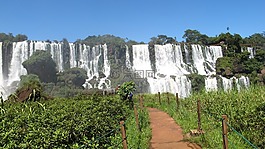 瀑布,水,河