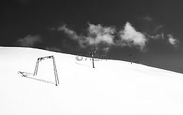 意大利,滑雪坡,天空