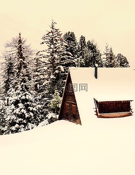 意大利,小木屋,山寨