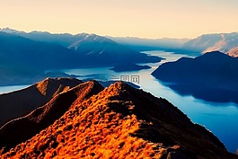 新西蘭,山,景觀