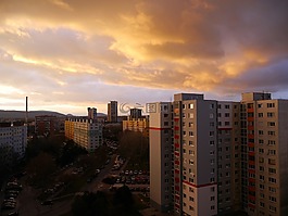 城市,云,天空