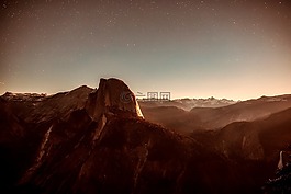 山,日落,黃昏