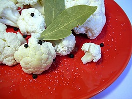 板,花椰菜,灣葉