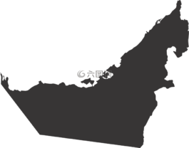 阿聯(lián)emerites,地圖,側(cè)影