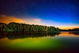 日落,黃昏,星星