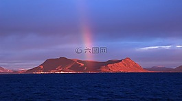 冰島,火山,彩虹