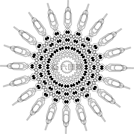 曼陀羅,模式,飾品