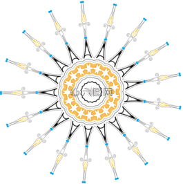 曼陀羅,模式,飾品