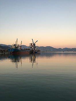 福建,海邊,夕陽