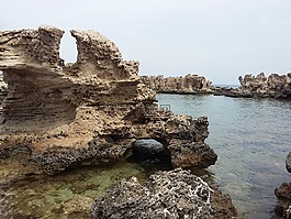海,巖石,巖