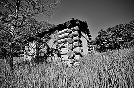 農(nóng)家,谷倉,簡易房