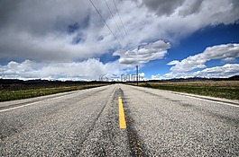 云,公路,路