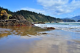 海灘,海岸,西北
