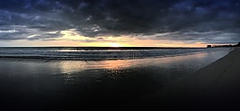 普吉島大海,夕陽,沙灘